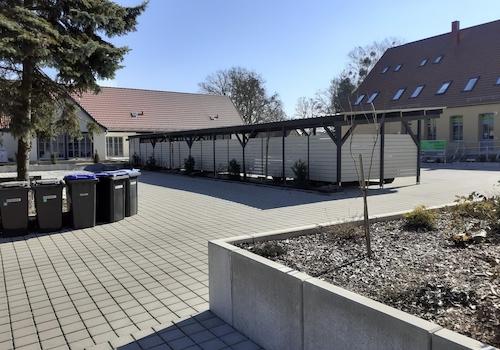 Carport Rückseite