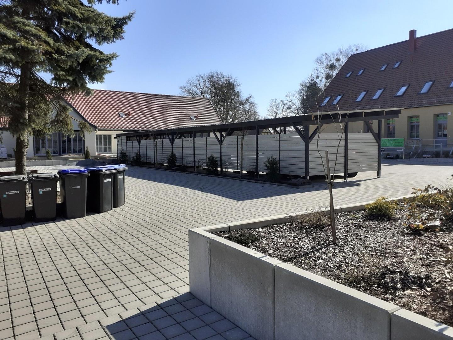 Carport Rückseite