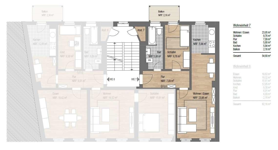 Grundriss WE 7