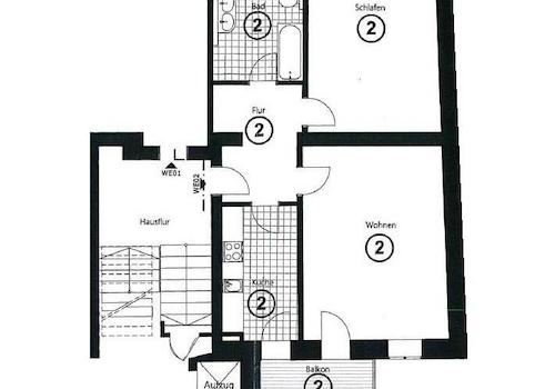 Grundriss WE2