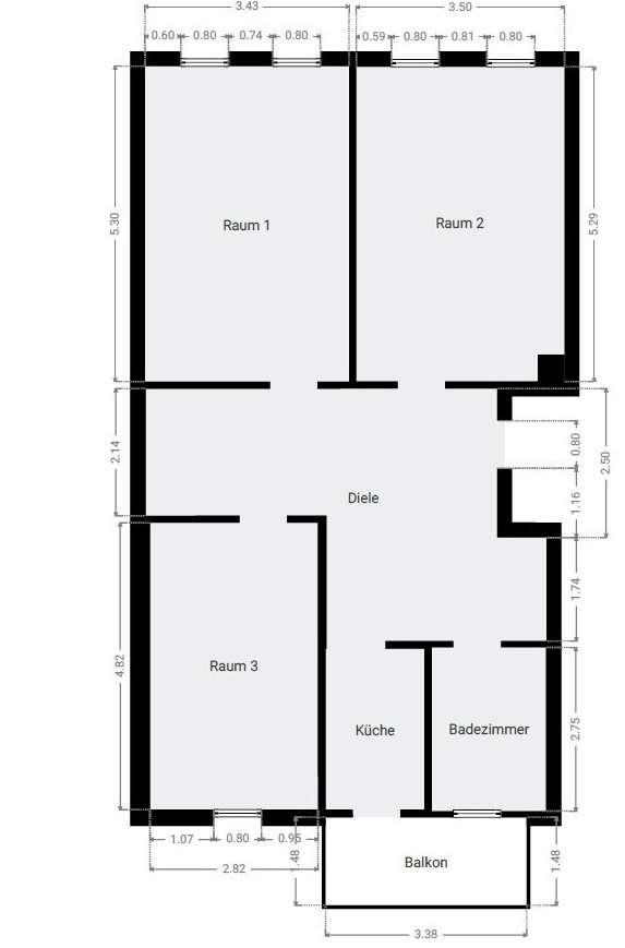 Grundriss EG WE2