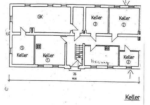Grundriss Keller