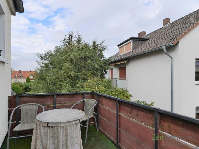 Blick vom Balkon