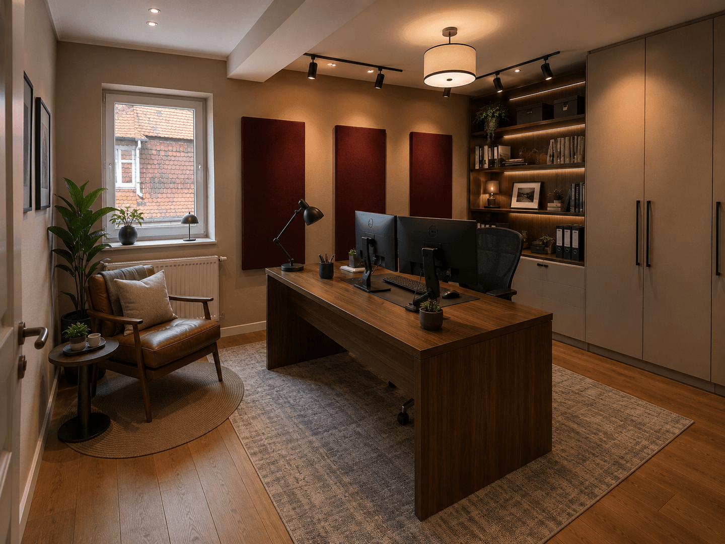 Visualisierung Arbeitszimmer