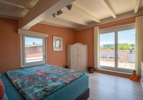 Elternschlafzimmer mit Dachterrasse 