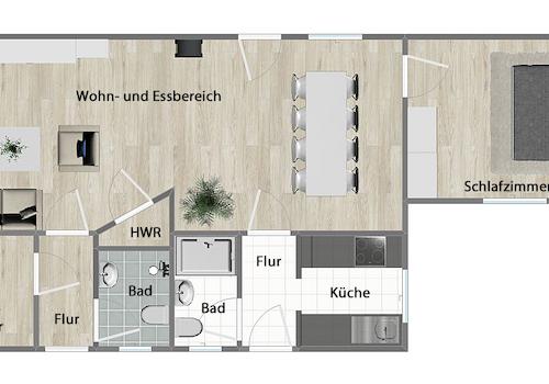 Grundriss (nicht maßstabsgetreu)