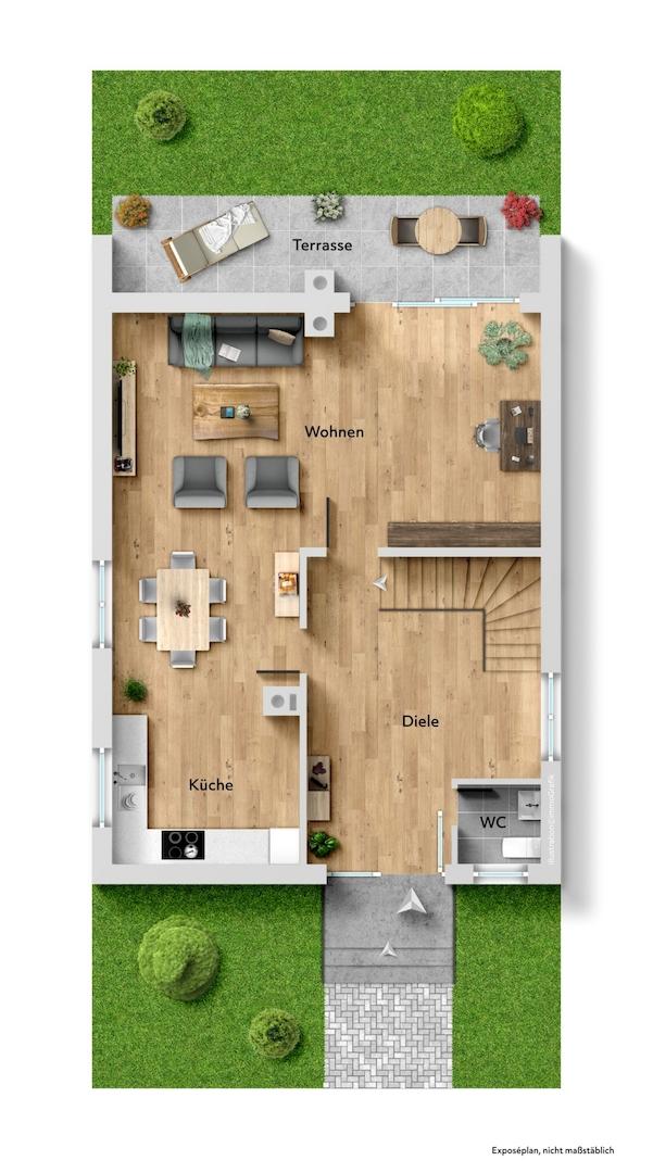 Grundriss Erdgeschoss 