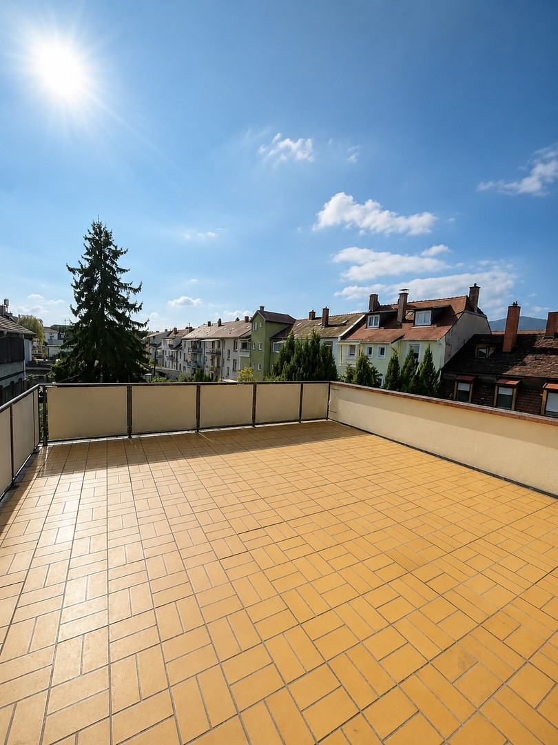 Dachterrasse vor Modernisierun