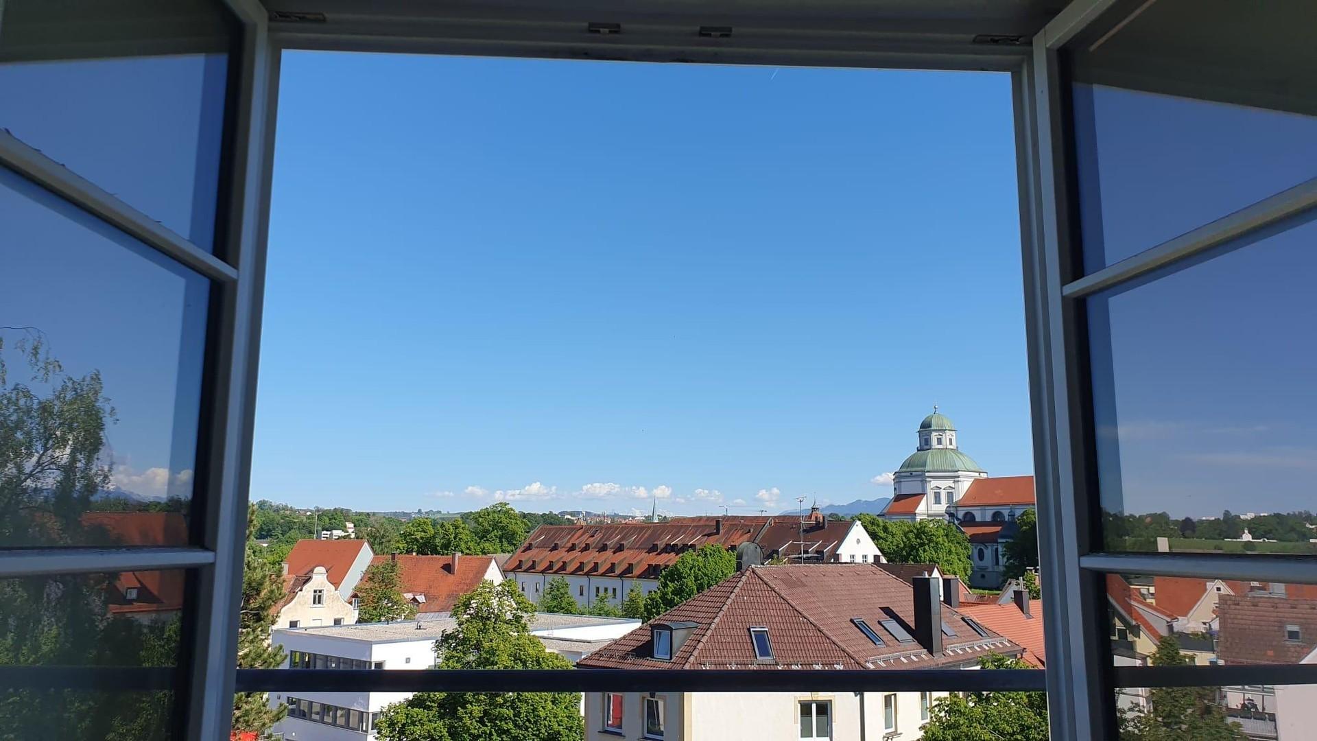 Blick aus dem Wohnzimmer