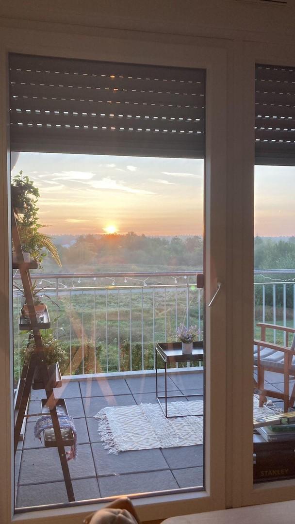 Aussicht vom Balkon