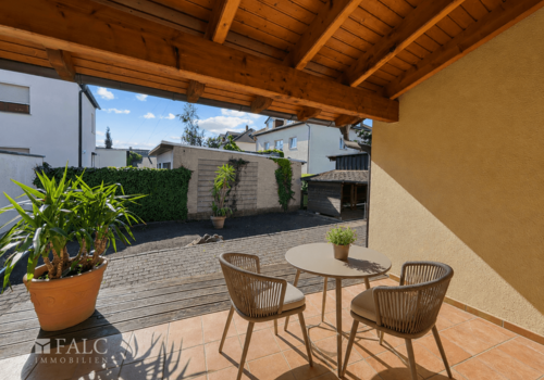 überdachte Terrasse - Einrichtung digital