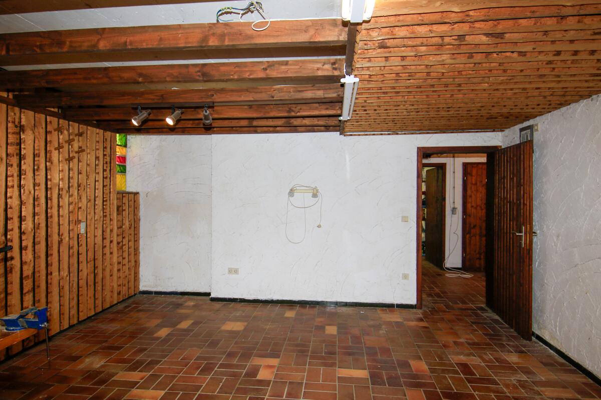 Kellerraum Studio Rückansicht