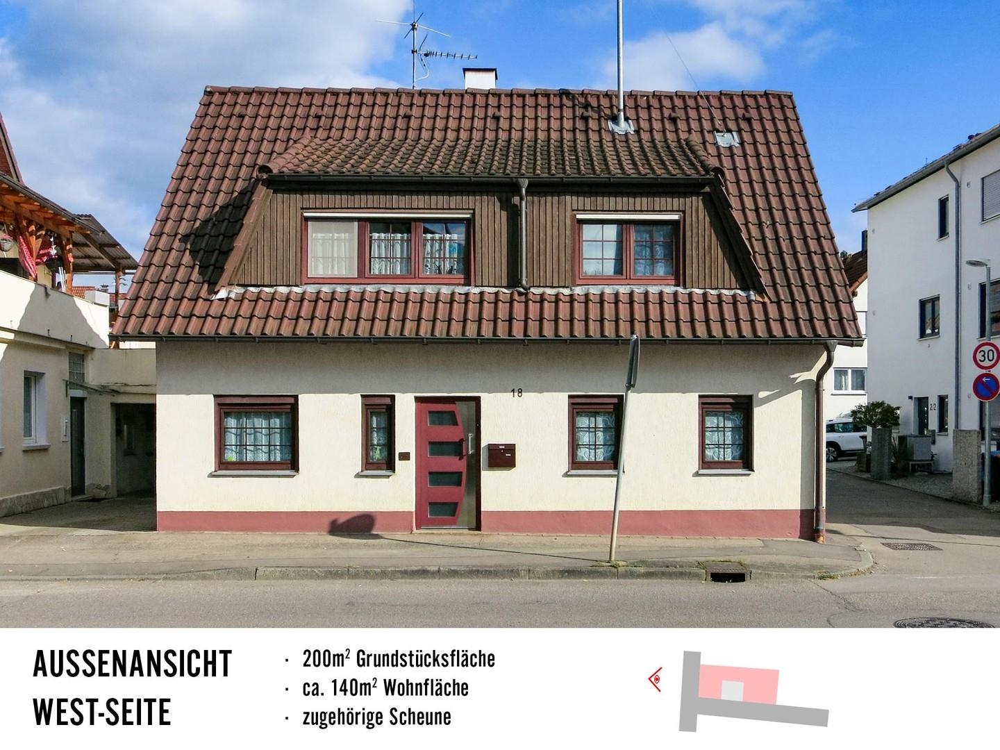Hausansicht von der Straße