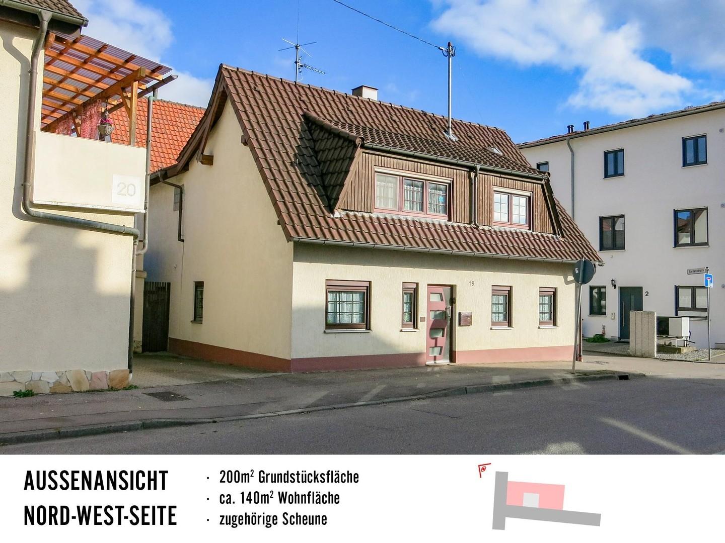 Hausansicht von der Straße