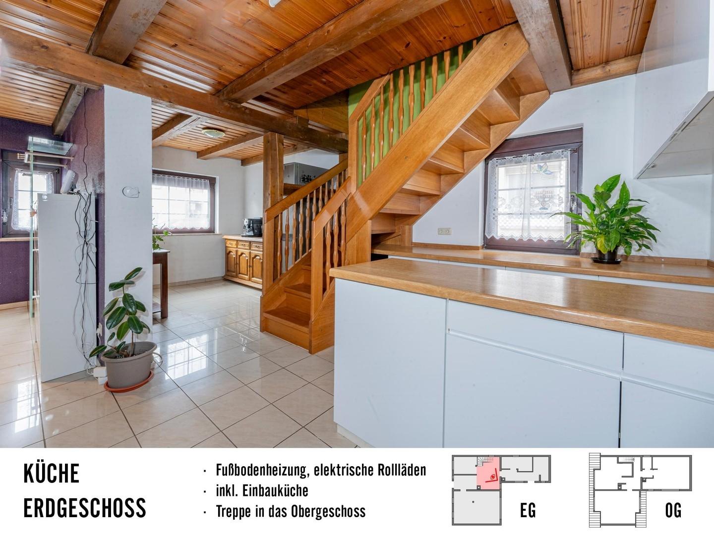 Küche mit Esszimmer