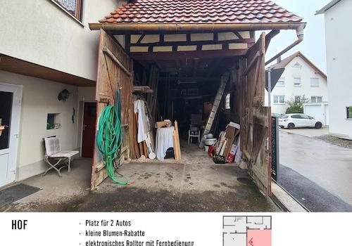 Blick in die Scheune