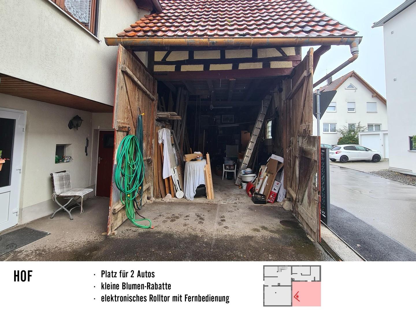 Blick in die Scheune