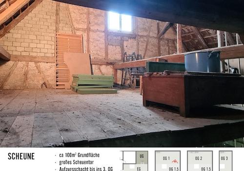 Zwischengeschoß in der Scheune