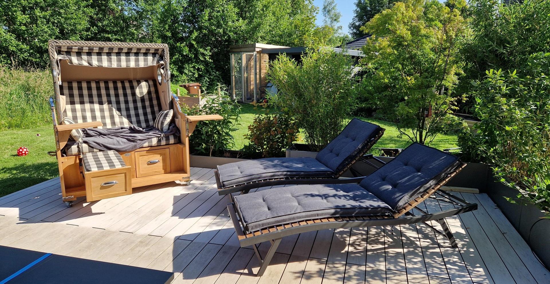 Terrasse, frei, Einfassung 