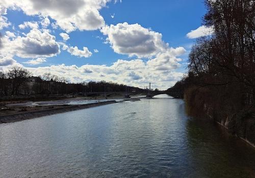 Isarblick von Corneliusbrücke