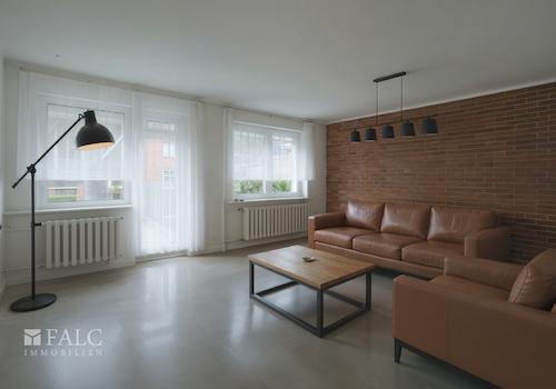 Wohnzimmer EG - Wohnzimmer, Industriell - (KI generiert)