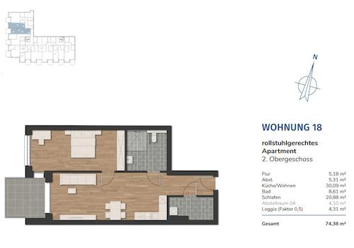 Grundriss WHG 18