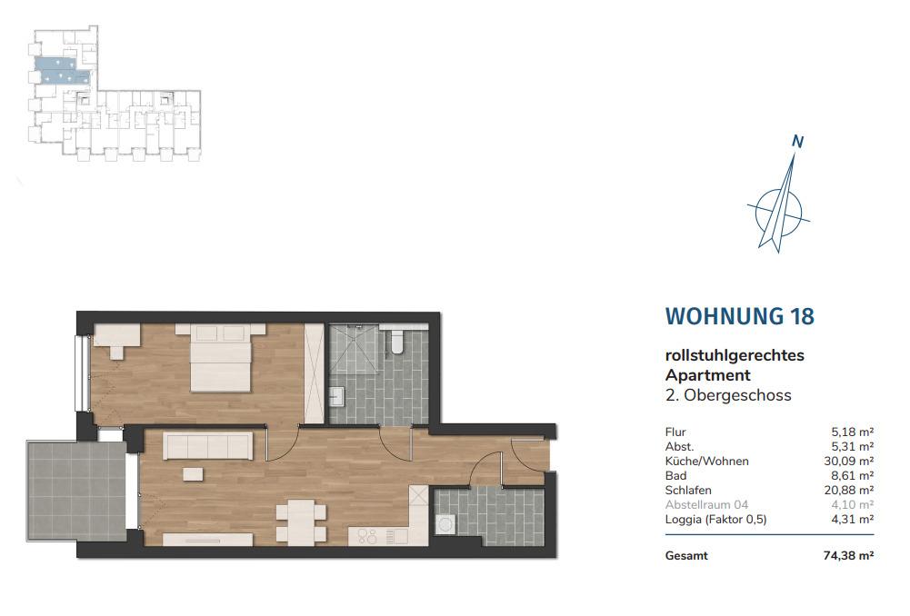 Grundriss WHG 18