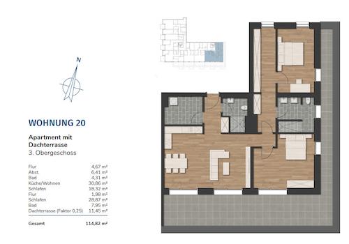 Grundriss WHG 20