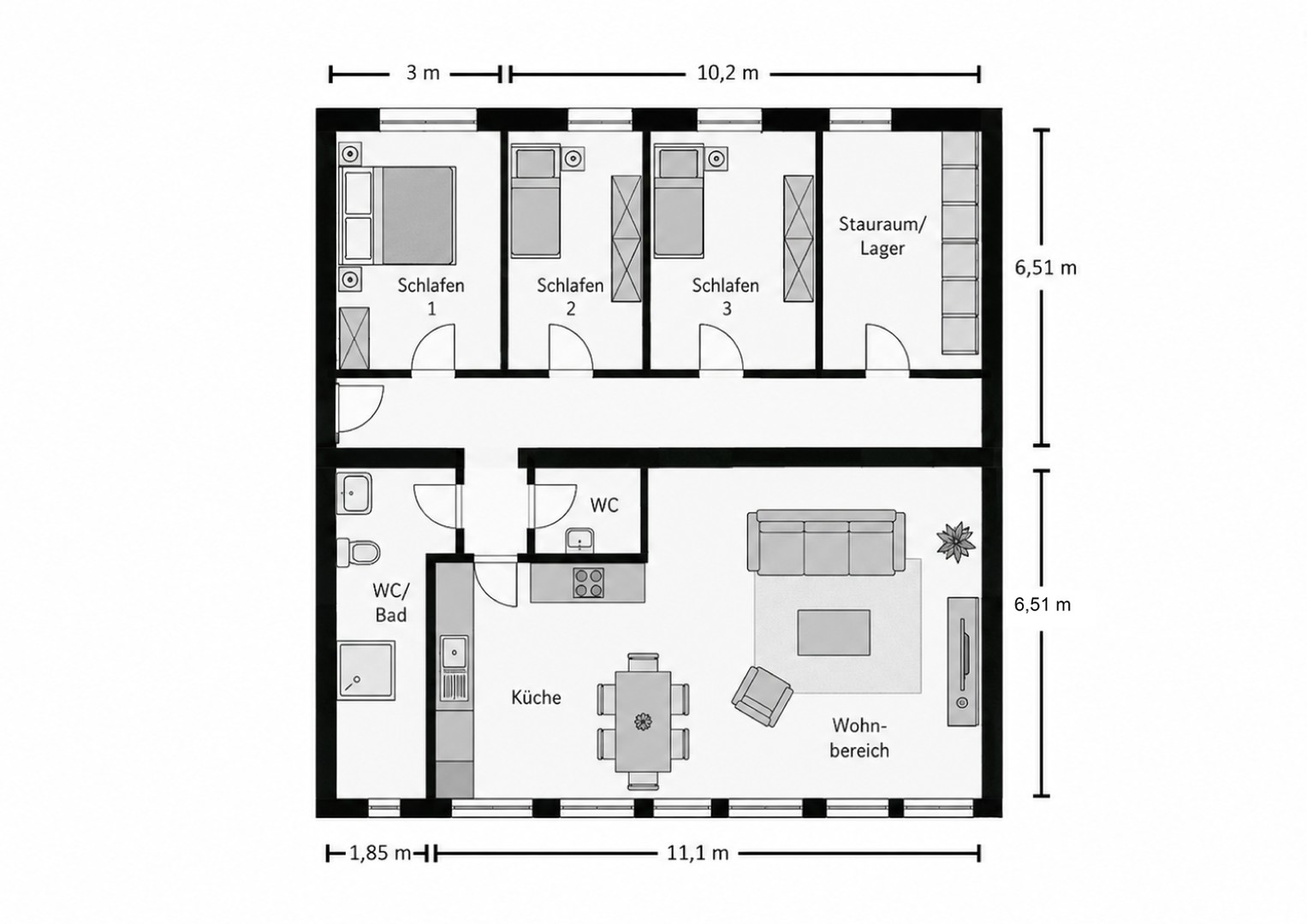 Idee zur Umnutzung in Wohnraum