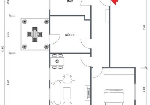 Grundriss 3. OG rechts 2 D