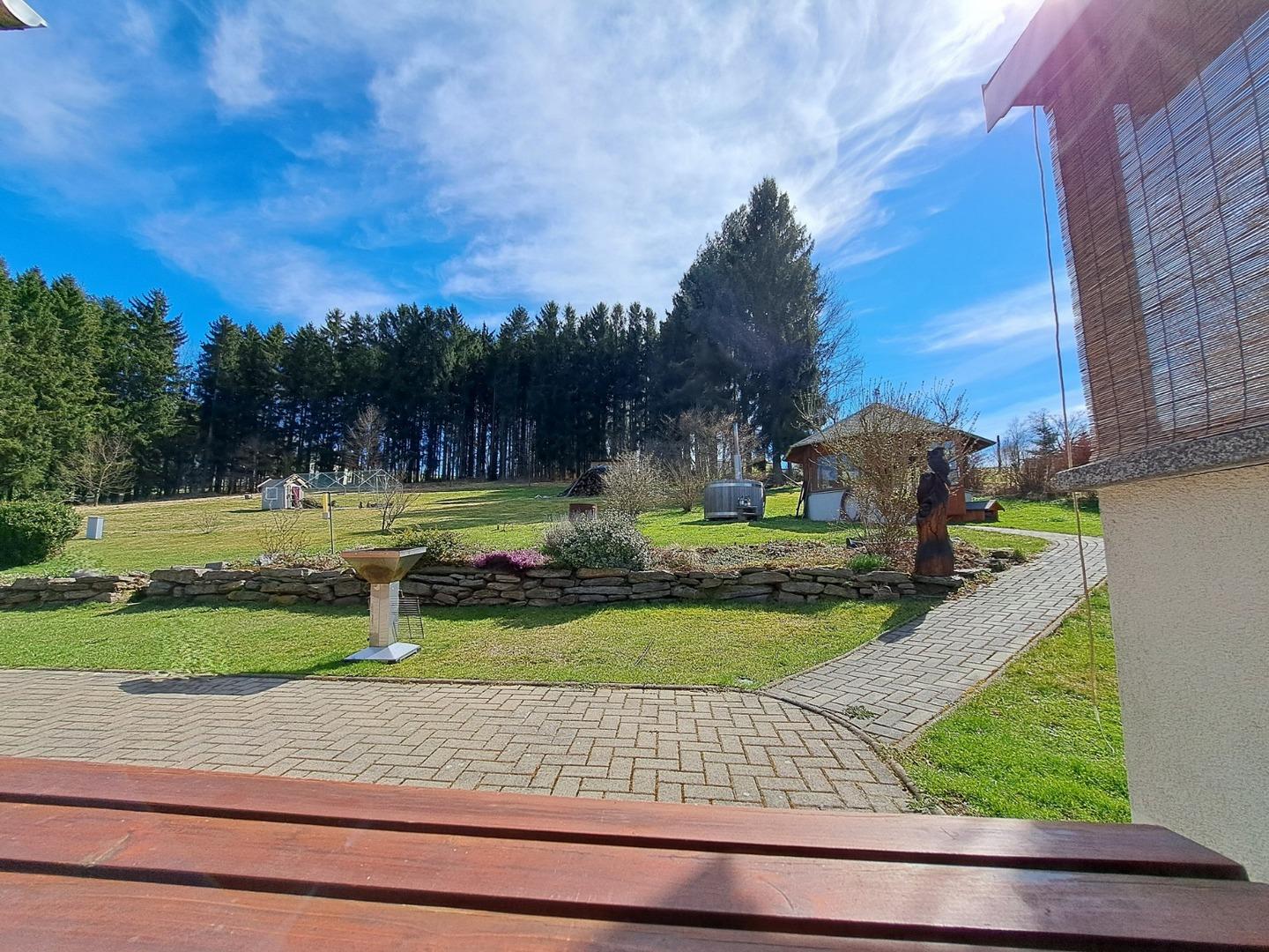 Ausblick von der Terrasse