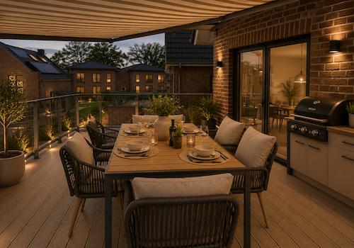 Dachterrasse - virtuell erstellt