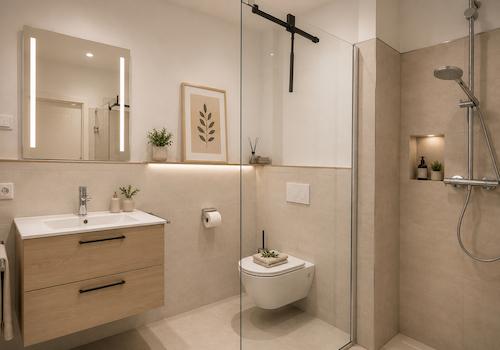 Badezimmer unten - virtuell erstellt