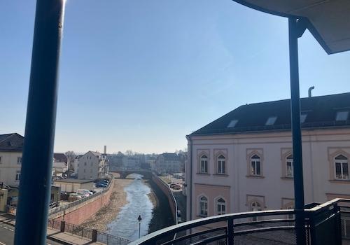 Blick vom Balkon