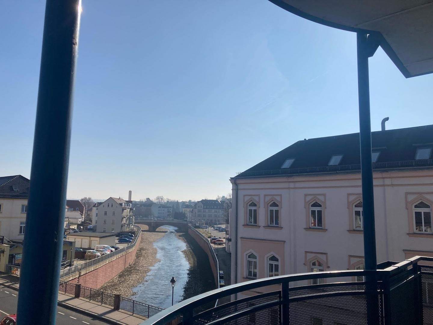 Blick vom Balkon