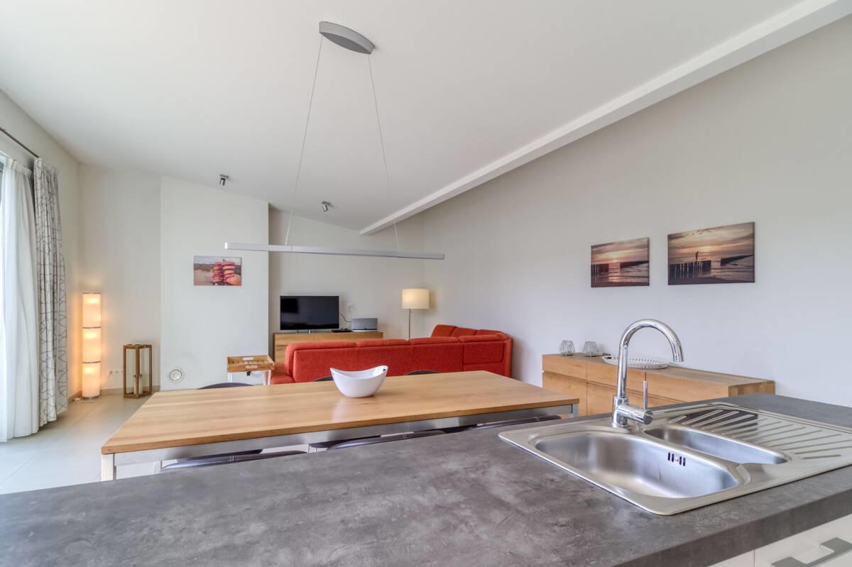 Wohnzimmer Sicht aus Küche