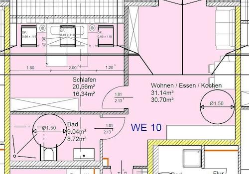 Grundriss WE 10 