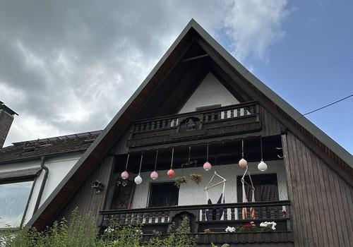 Außenblick auf den Balkon