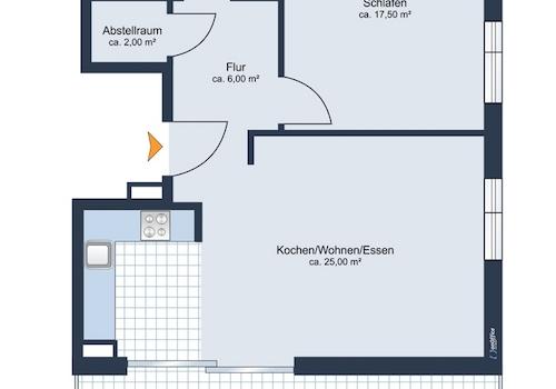 Grundriss Wohnung 32