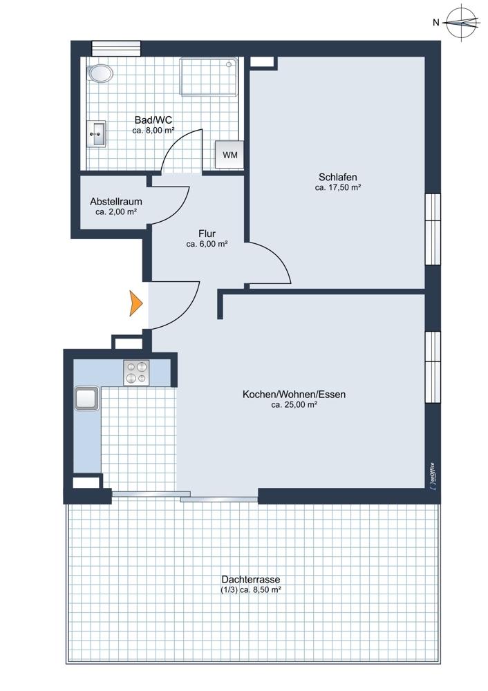 Grundriss Wohnung 32