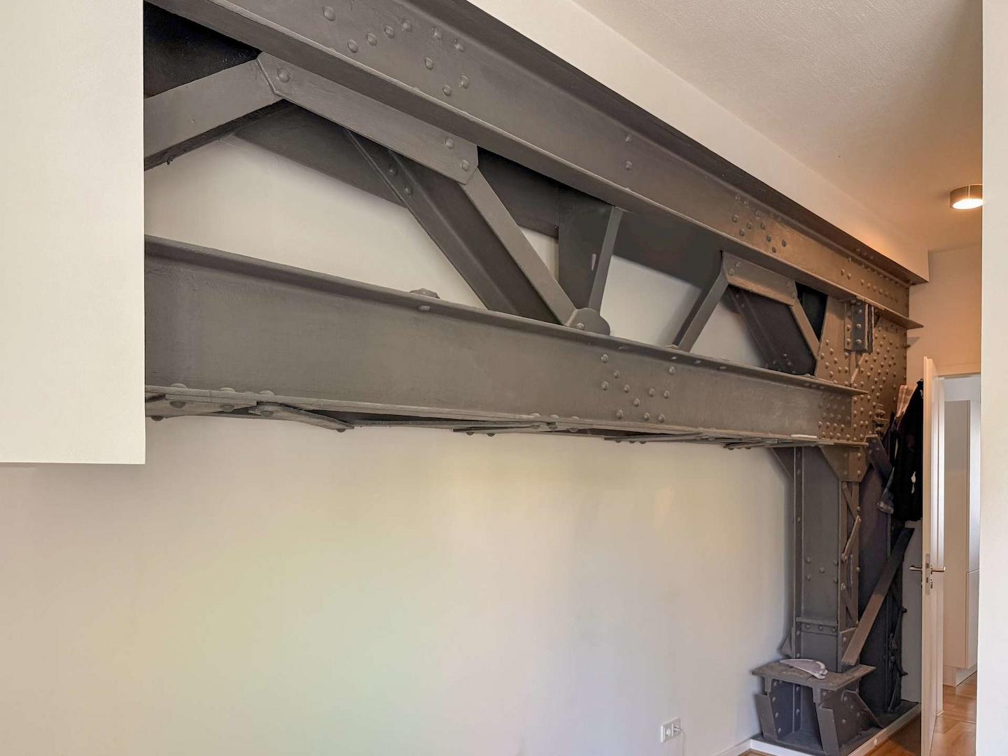 Fachwerkbalken im Schlafzimmer