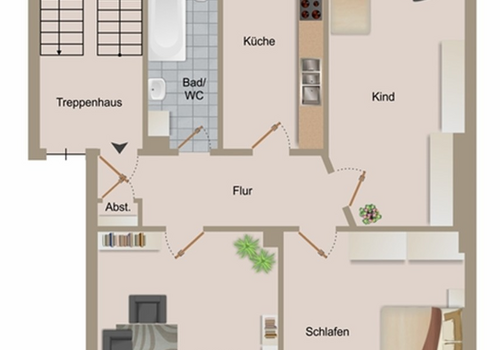 Grundriss DG Links