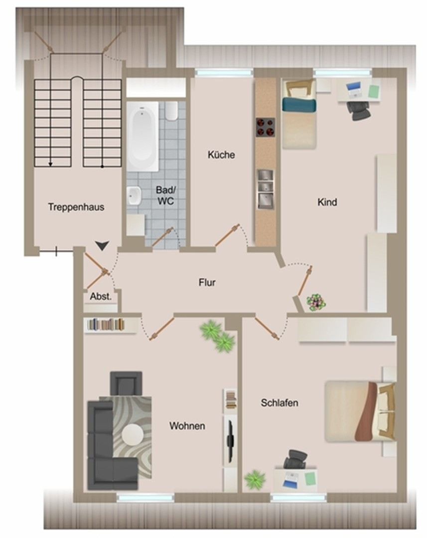 Grundriss DG Links