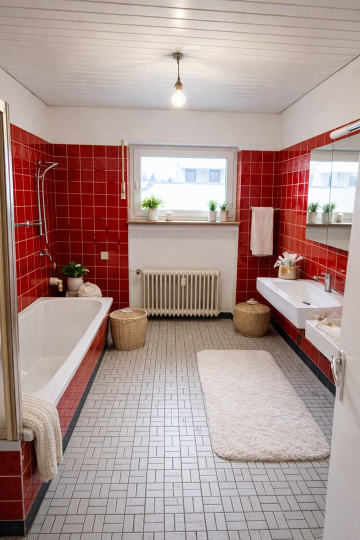 Badezimmer Badewanne + Dusche