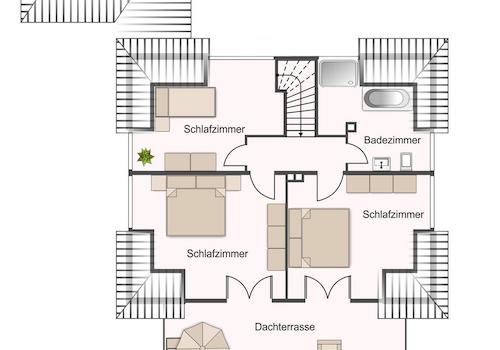 Aufteilungskonzept Obergeschoss