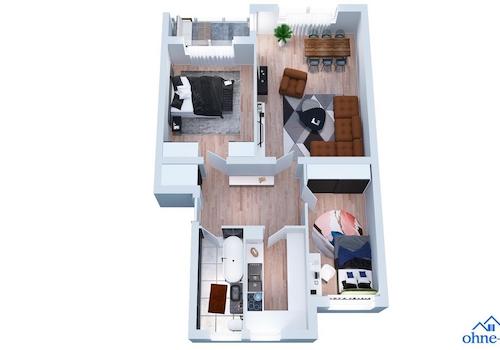 Wohnungsgrundriß
