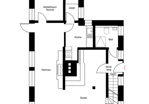 Haupthaus Erdgeschoss