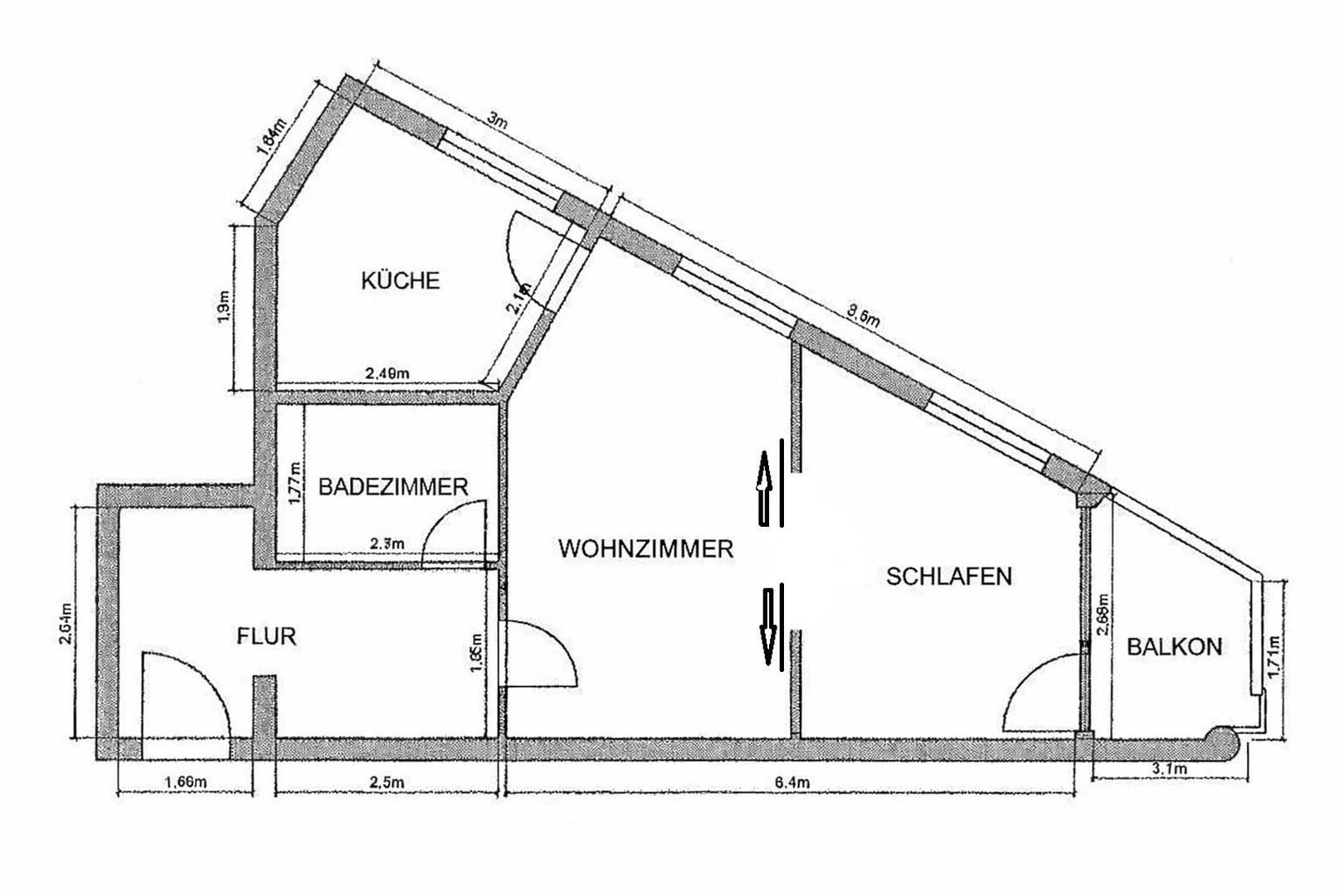 Mögliche 2 Zimmer