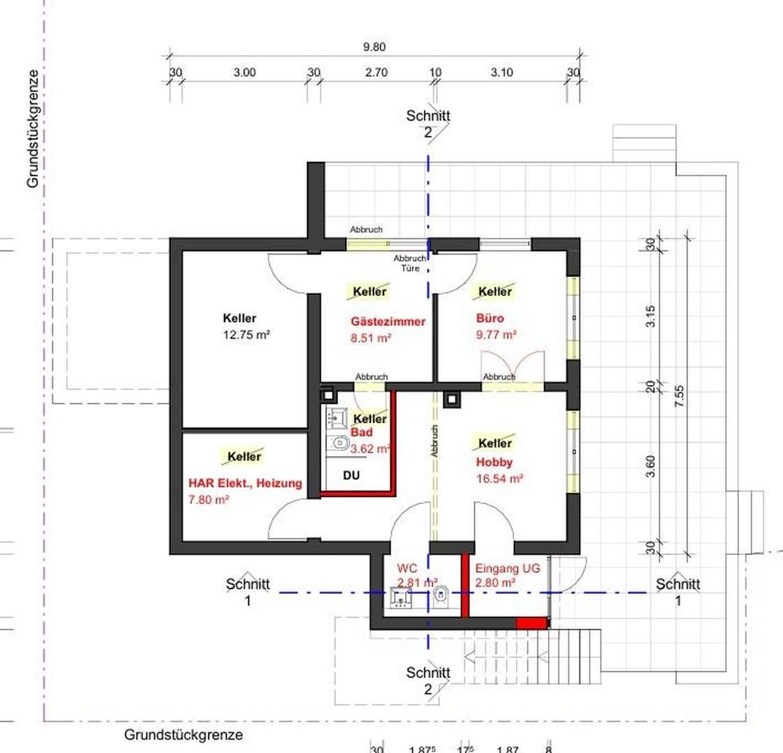Grundriss Gartengeschoss