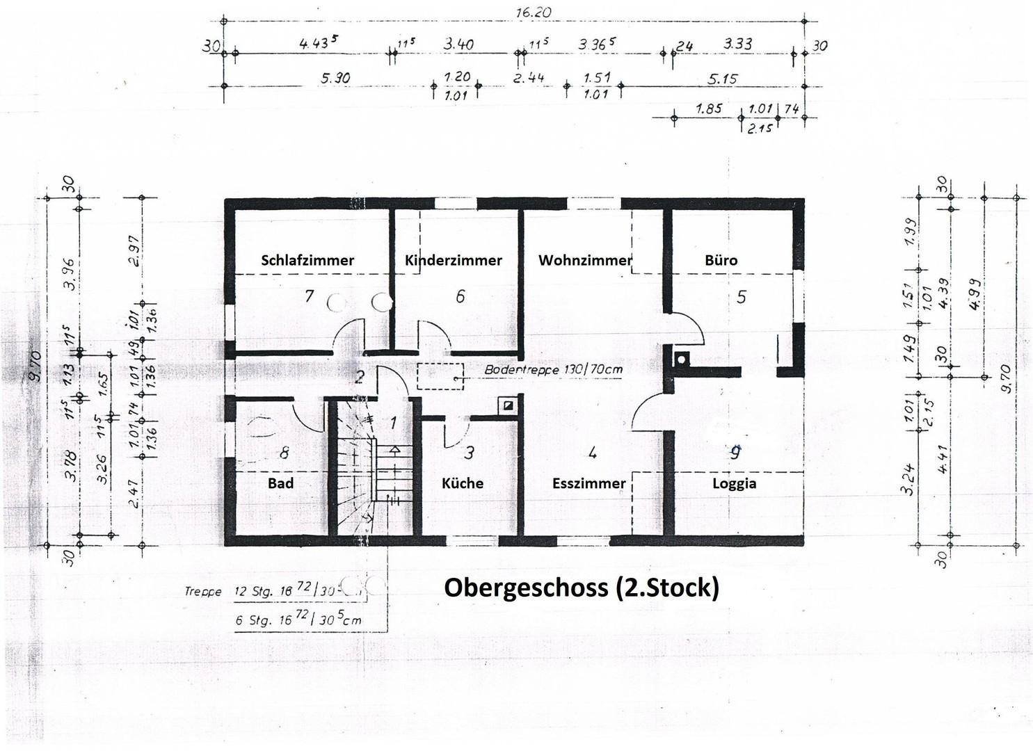 2.OG: 4 Zi Kü Bad Loggia